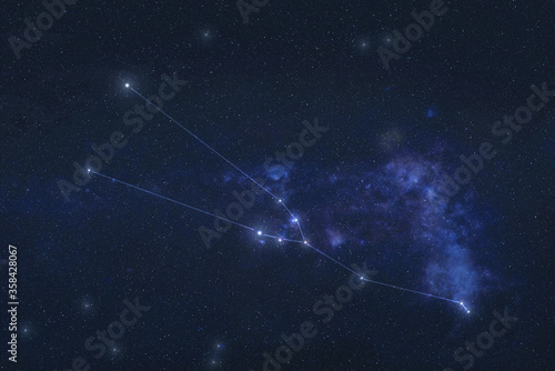 Obraz na płótnie Taurus Constellation in outer space Elements of this image were furnished by NASA w salonie