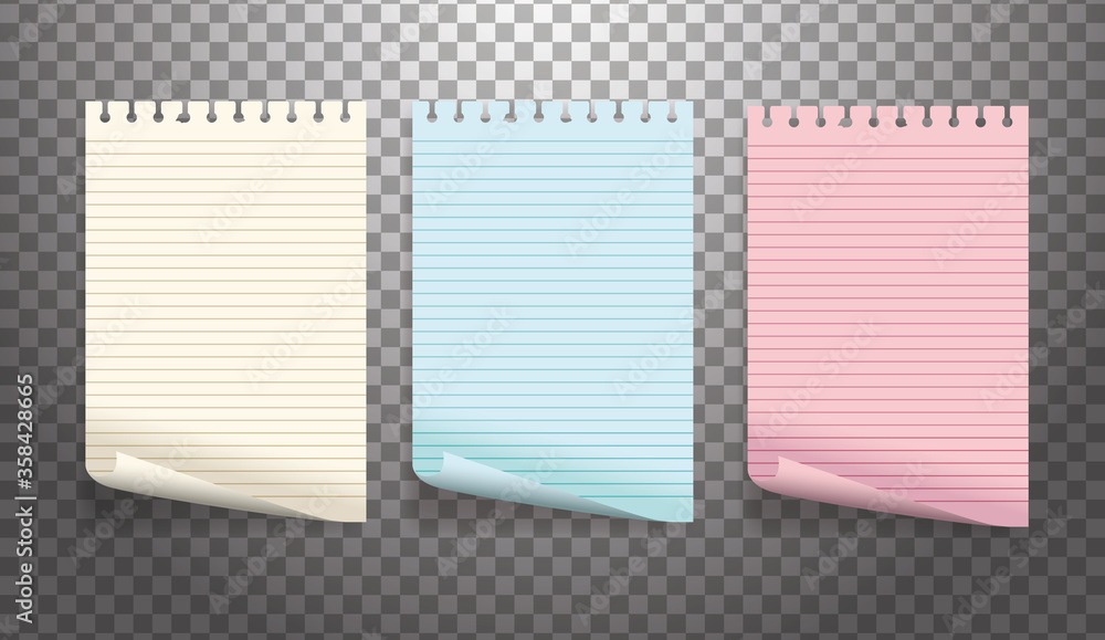set of attachment banners paper icons set of attachment banners paper icons