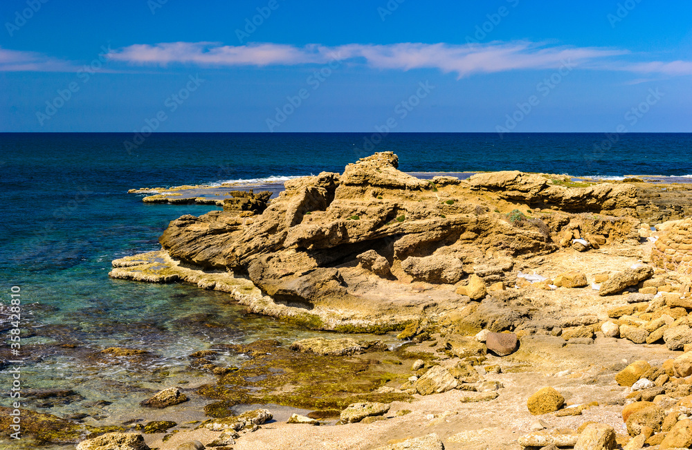 It's CaesareacMaritima coast, Mediterranean sea, Israel