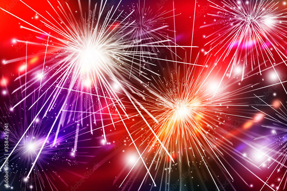 Blurred view of abstract bright colorful background with sparks and bokeh effect Blurred view of abstract bright colorful background with sparks and bokeh effect