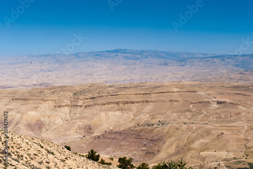 It's Holy Land, view from the Mount Nebo, the place where Moses was granted a view of the Promised Land that he would never enter.
