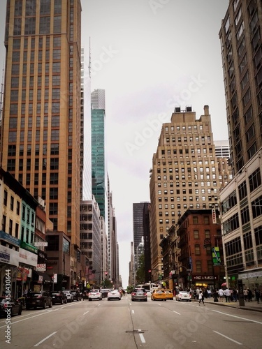 New York streets with their beautiful skyscrapers