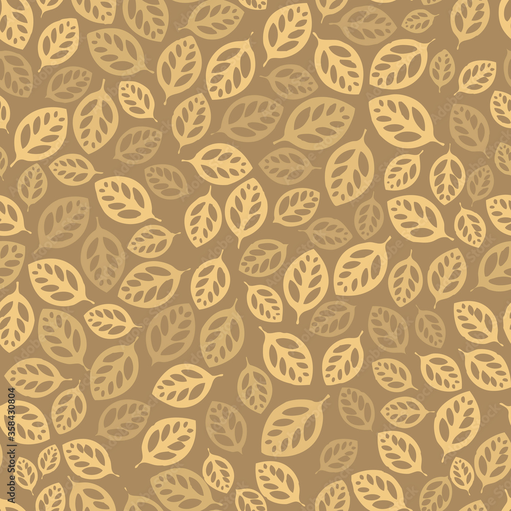 Leaf seamless repeat pattern background Leaf seamless repeat pattern background