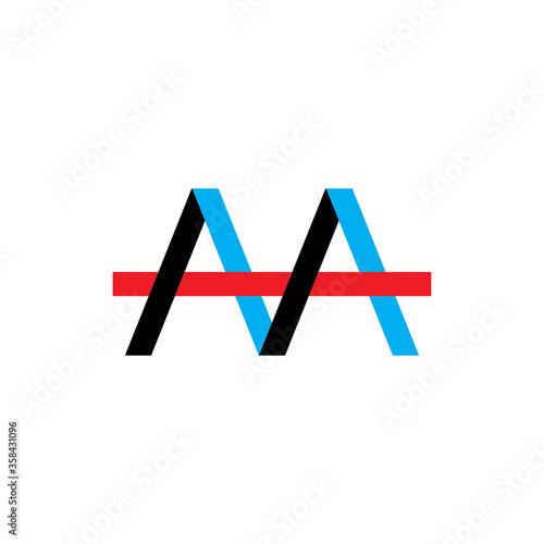 AMA letter logo design vector