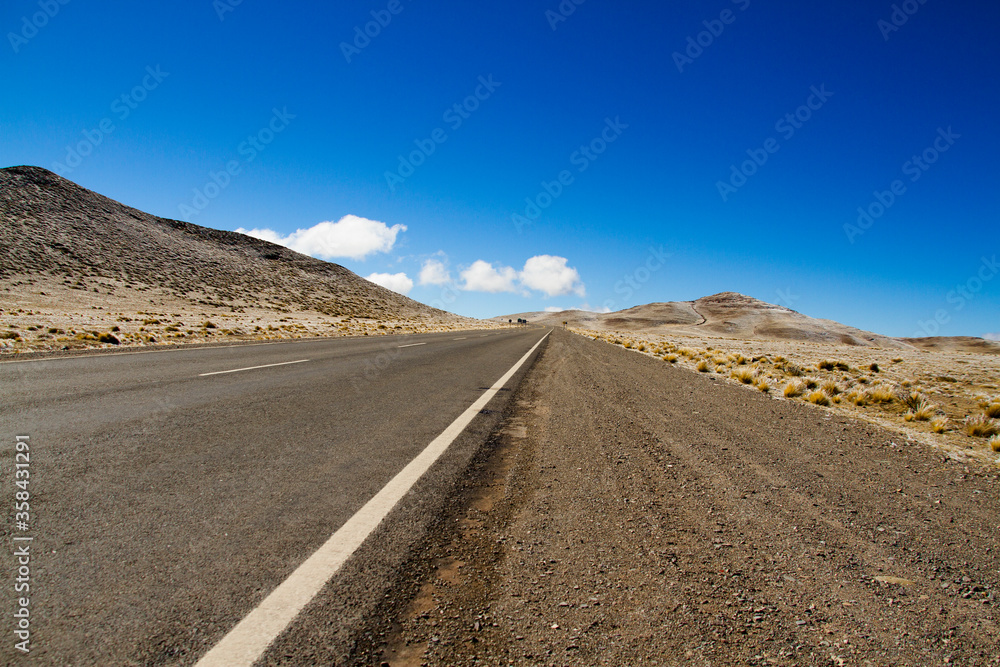 Different shapes and colors in the mountains due to erosion by the wind and the elements.