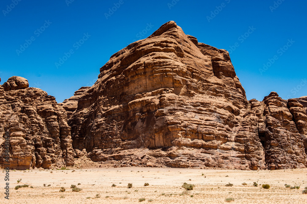 It's Desert of the Wadi Rum, The Valley of the Moon, southern Jordan.