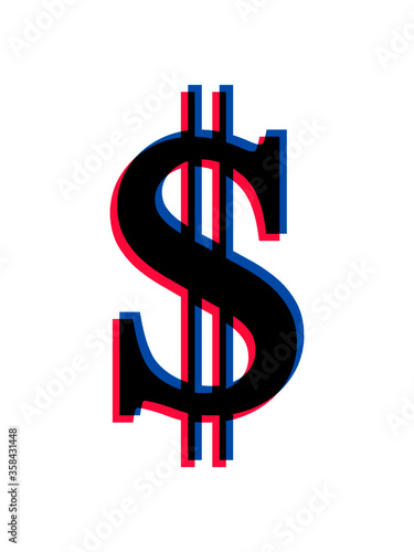 3D Effeckt Dollar Symbol Erfolgreich Logo Clipart photo