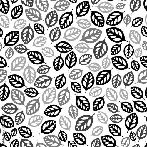 Leaf seamless repeat pattern background