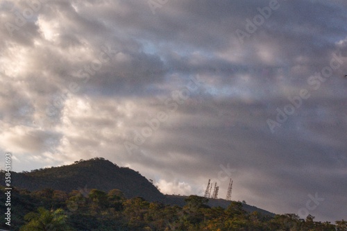 Beautiful mountain at dusk