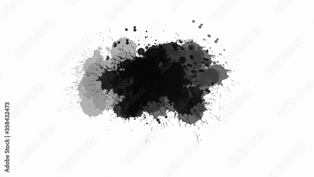 black ink splat