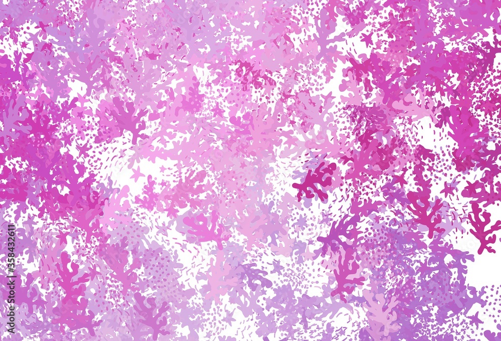 Light Pink vector backdrop with memphis shapes. Light Pink vector backdrop with memphis shapes.