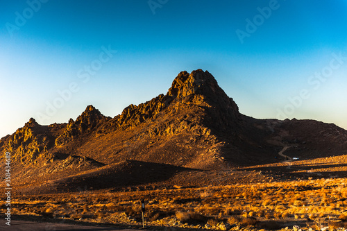 It's Beautiful landscape of the rocks in the desert area