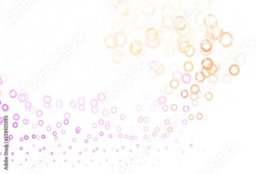 Light Pink  Red vector backdrop with dots.