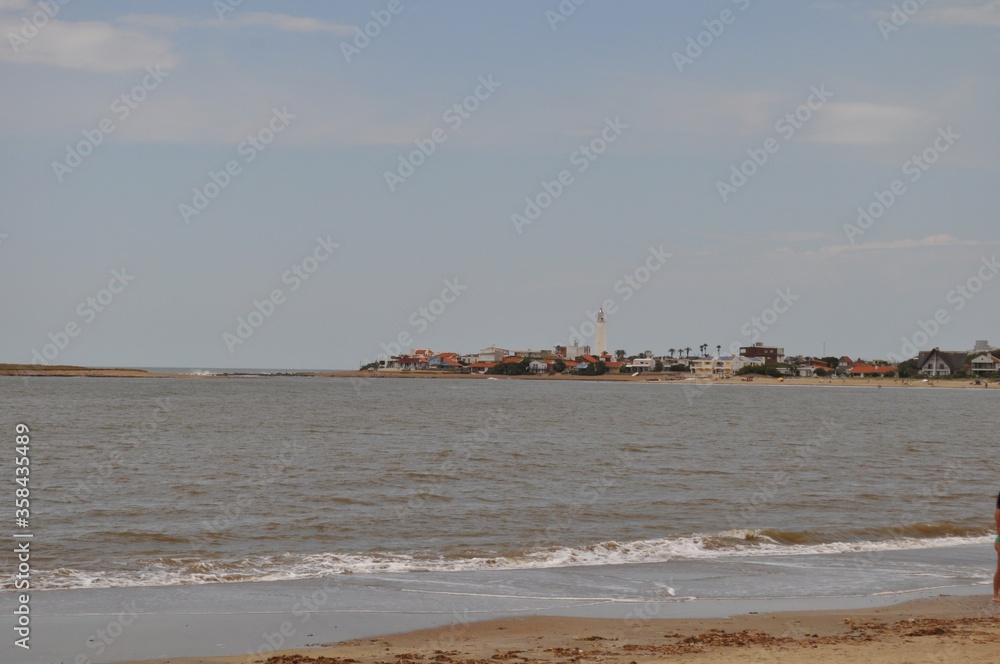 General view of the coast of La Paloma, Rocha, Uruguay