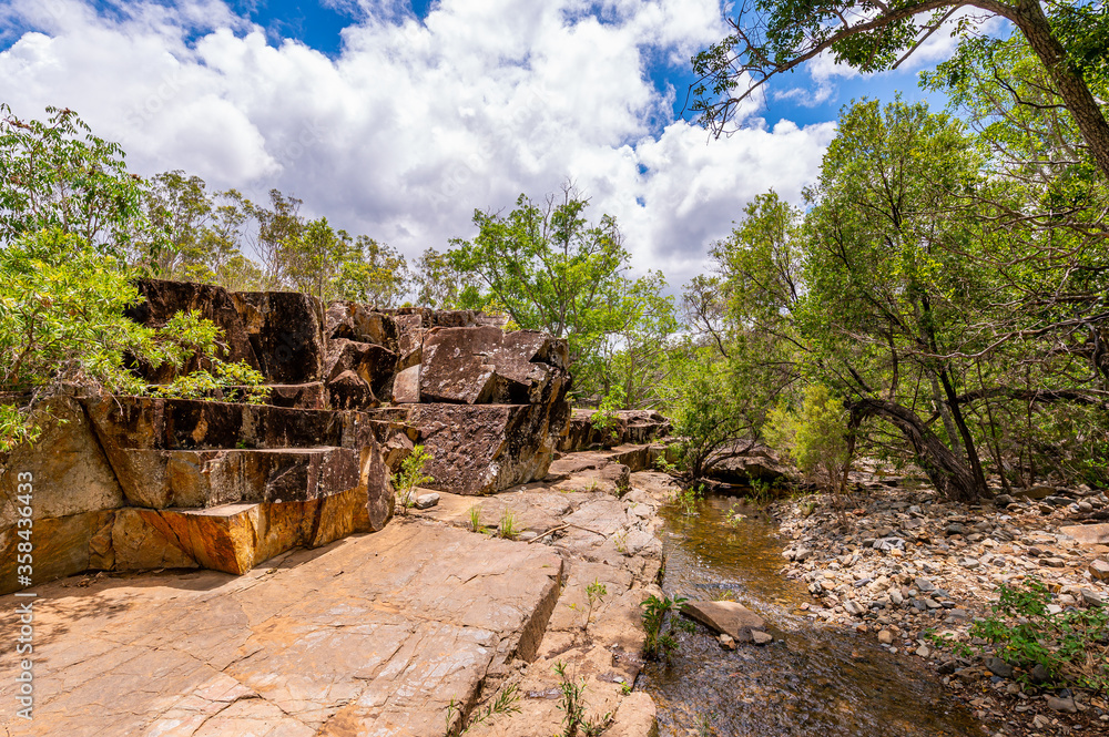 Fresh water creek and swimming hole in the summer, Kroombit Tops National Park, Queensland