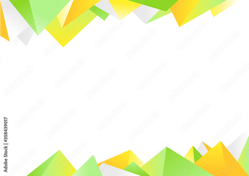 Geometric vector background design in yellow and green color. Geometric vector background design in yellow and green color.