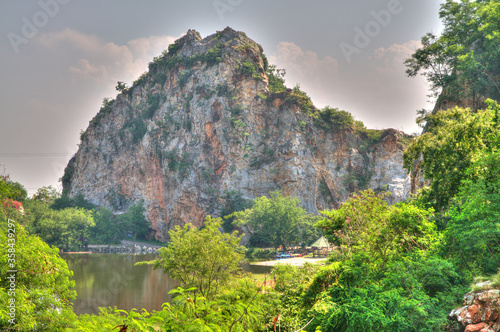 Views at Snake Hill Park in Ratchaburi, Thailand