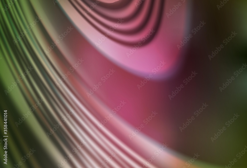 Fototapeta premium Light Green, Red vector blurred bright texture.