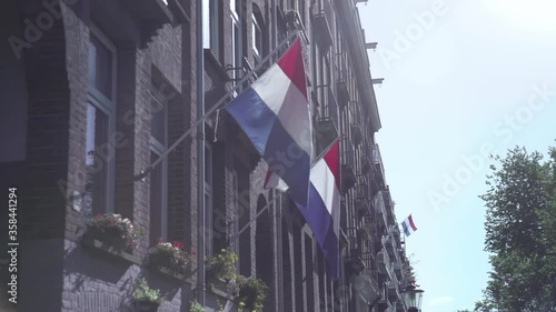 Waving Dutch Flag / Wapperende Nederlandse vlag photo