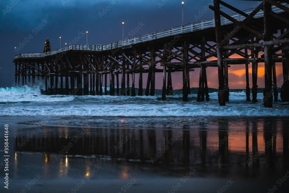 Fototapeta premium California pier sunset