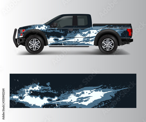 Truck And Vehicle car racing graphic for wrap and vinyl sticker