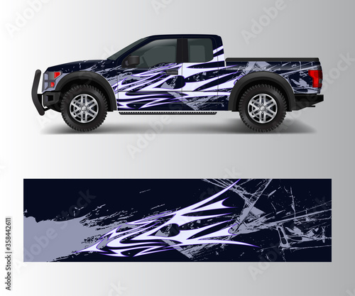 Graphic abstract stripe racing modern designs for wrap vehicle, race car, speed offroad, rally, adventure.