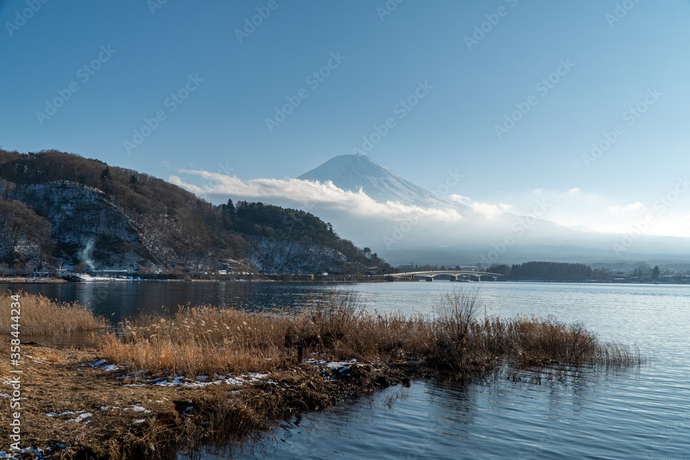 Kawaguchiko lake in Japan.