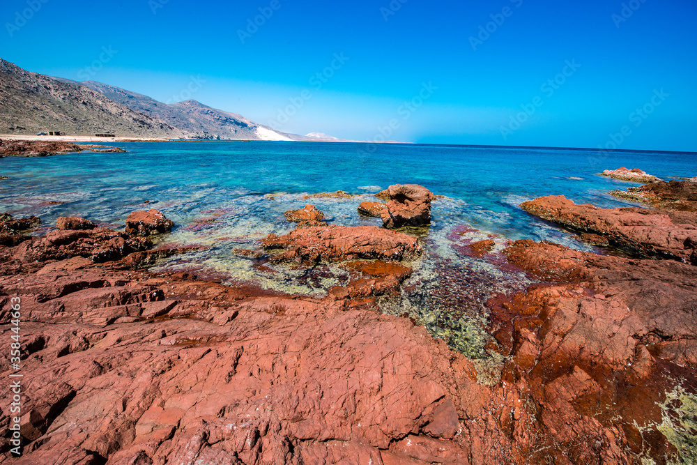 It's Rock formation on the coast of the ocean It's Rock formation on the coast of the ocean