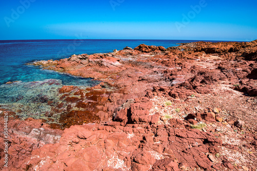 It's Rock formation on the coast of the ocean