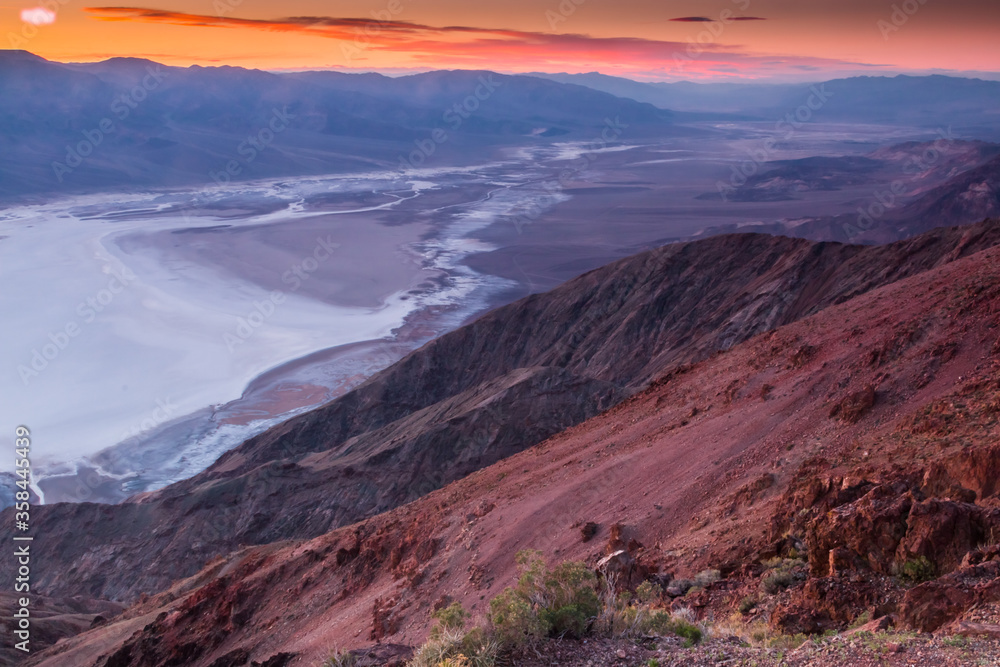 Bad Water Basin Below Dante's View,Death Valley National Park, Calfornia,USA