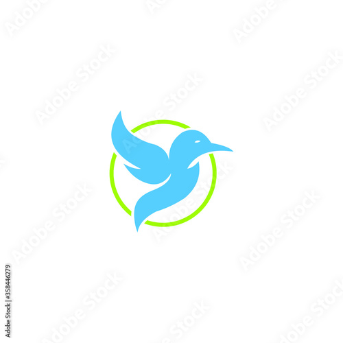 blue bird icon vector templet