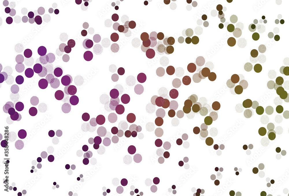 Light Pink, Red vector pattern with spheres. Light Pink, Red vector pattern with spheres.