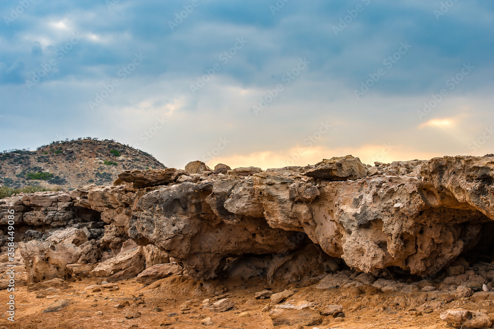 Obraz premium It's Rock formations on the Socotra Island, Yemen