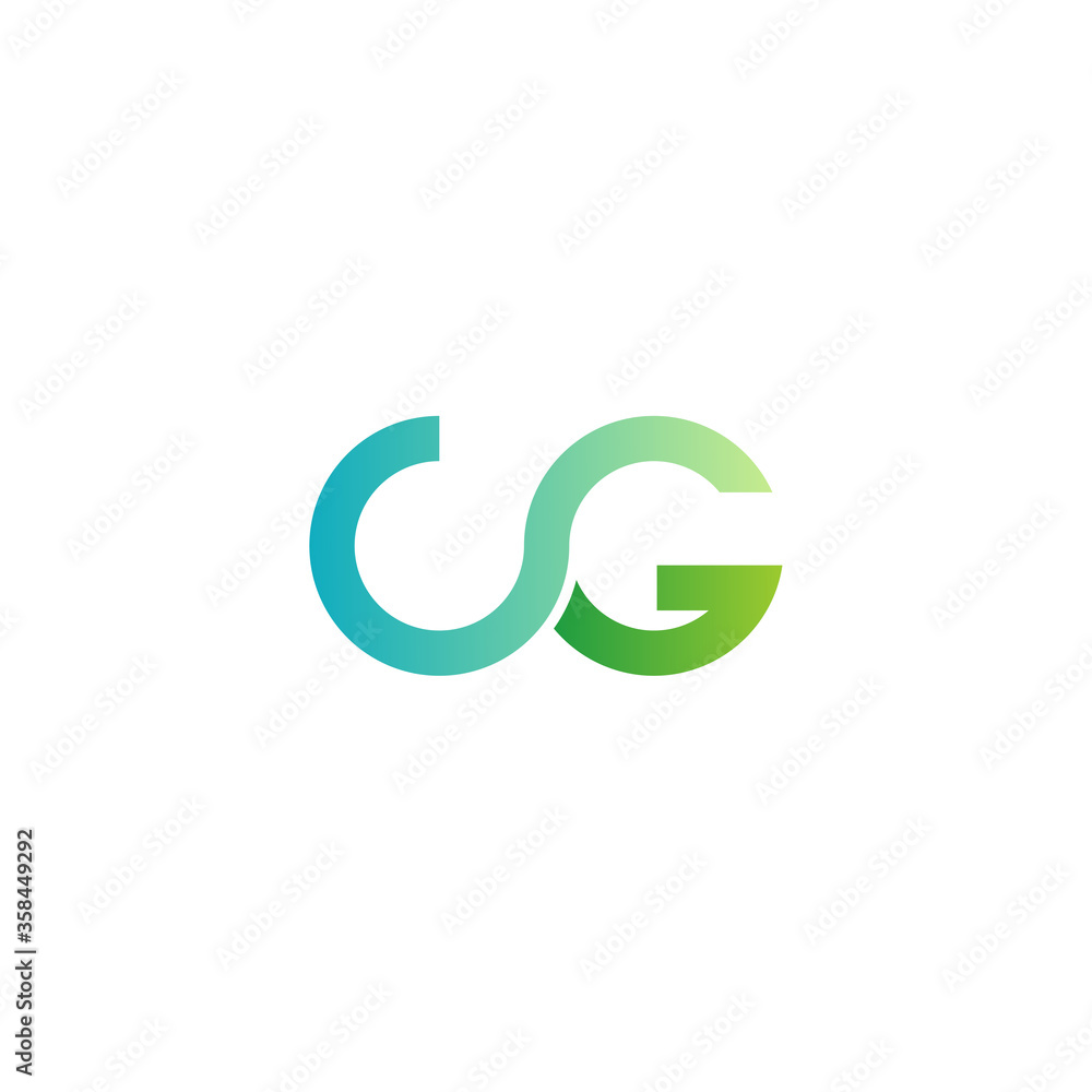 initial letter C and G, CG, GC logo, monogram line art style design and template initial letter C and G, CG, GC logo, monogram line art style design and template