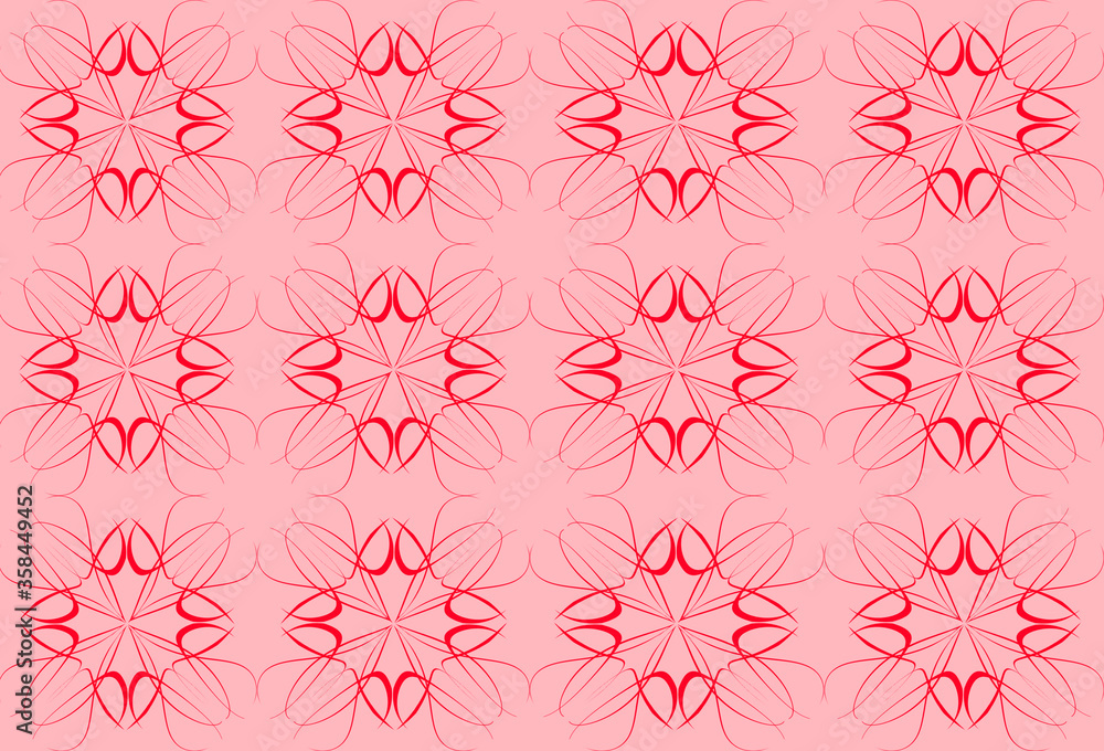 Seamless pattern design with floral background elements, beautiful ornaments, black, white, orange, pink, red, green, yellow, blue, gray, purple Seamless pattern design with floral background elements, beautiful ornaments, black, white, orange, pink, red, green, yellow, blue, gray, purple