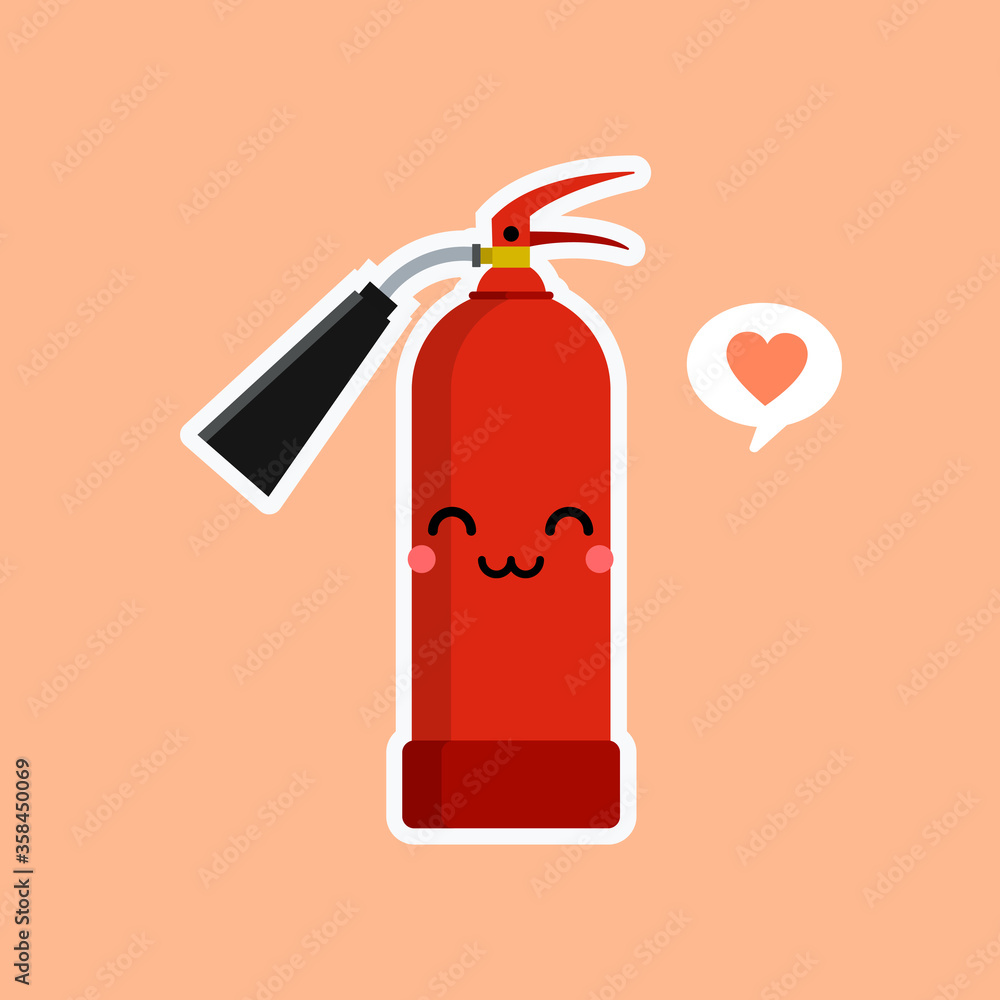 Emoji fire flame and red fire extinguisher icon set isolated on a color background. Hot cartoon flame energy emoticon sign, flaming symbols. Flat design vector kawaii character illustration. Emoji fire flame and red fire extinguisher icon set isolated on a color background. Hot cartoon flame energy emoticon sign, flaming symbols. Flat design vector kawaii character illustration.