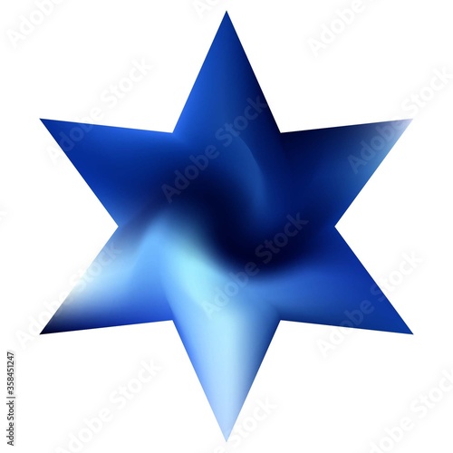 Smooth background in the form of hexagram.