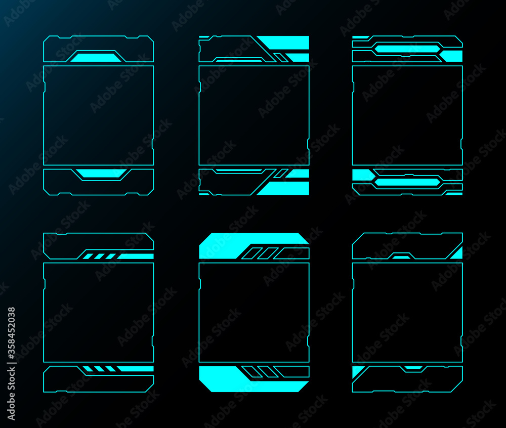 Frameset technology future interface hud control panel technology