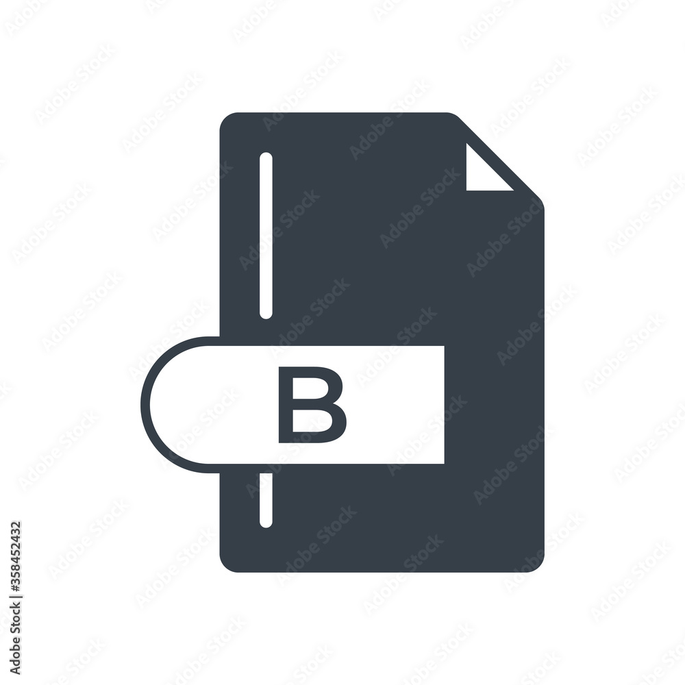 B File Format Icon. B file format extension filled icon. B File Format Icon. B file format extension filled icon.