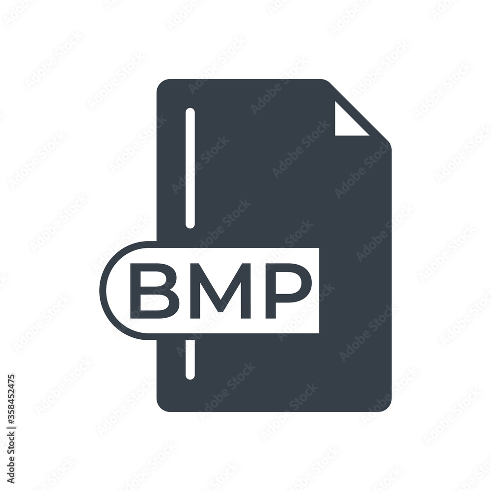 BMP File Format Icon. Bitmap image file extension filled icon. BMP File Format Icon. Bitmap image file extension filled icon.
