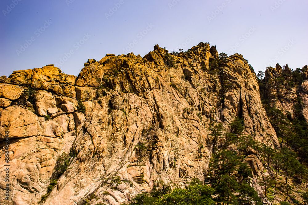 It's Landscape of the Mount Kumgang (Diamond Mountain) of the Mount Kumgang Tourist Region in North Korea