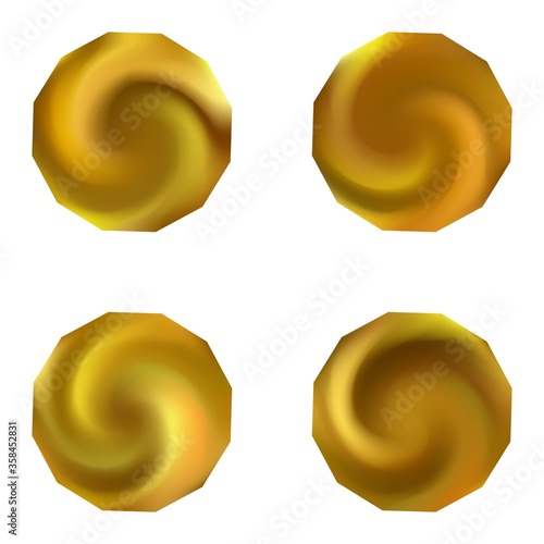 Set of polygonal modern backgrounds.