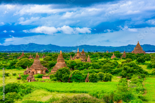 It s Beautiful of the Bagan Archaeological Zone  Burma. One of the main sites of Myanmar.