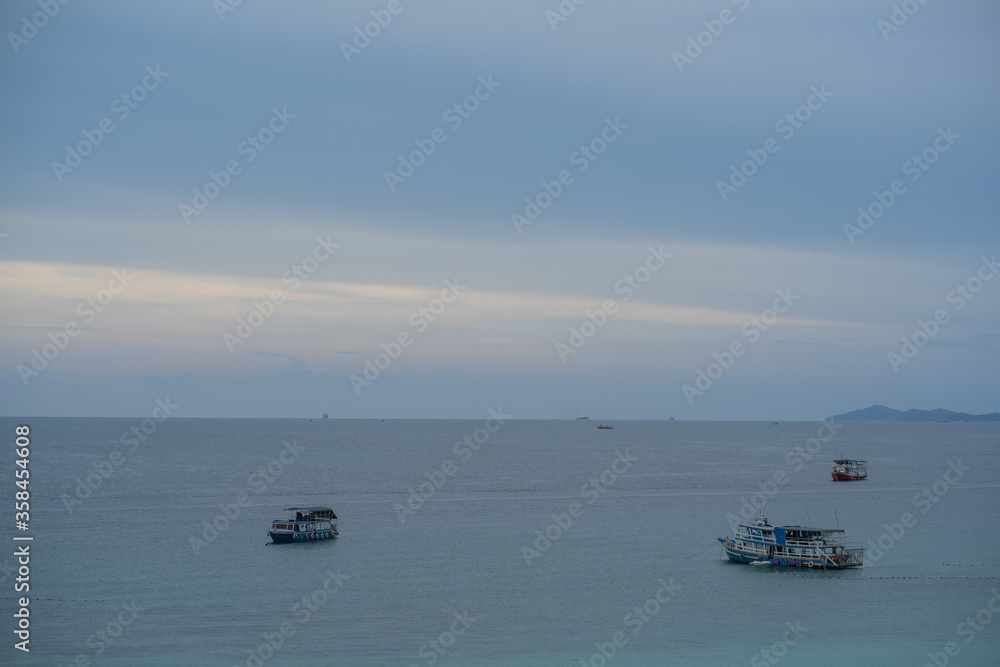 
One island in the middle of the sea which is a tourist attraction of Thailand