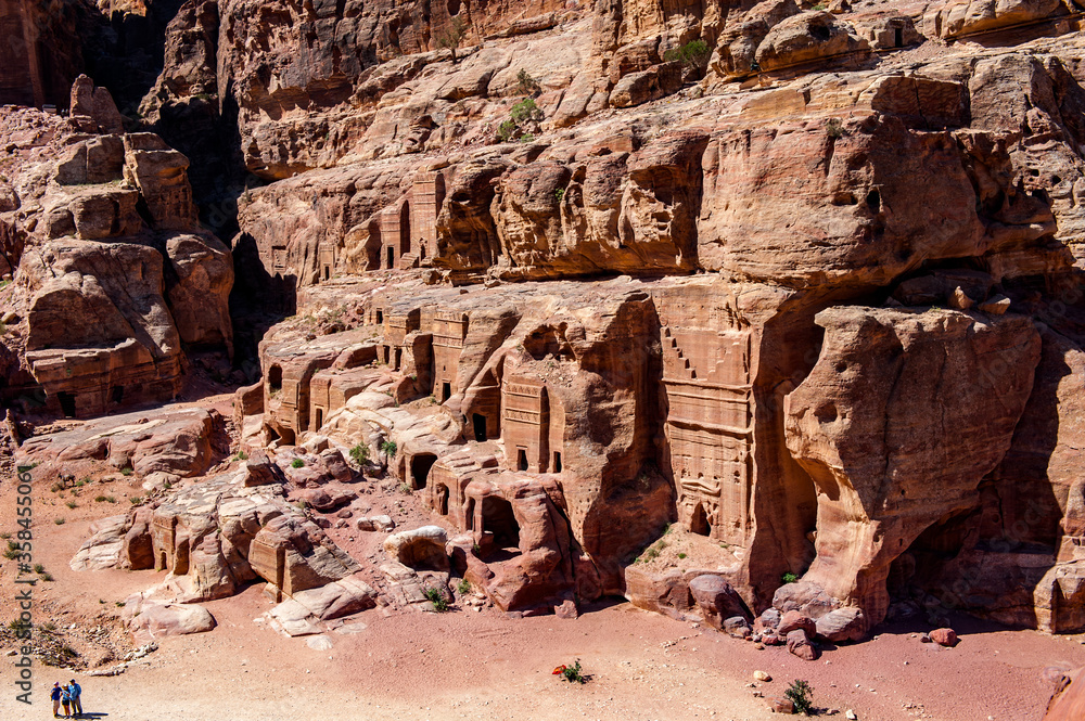 It's Mountains in Petra (Rose City), Jordan. Petra is one of the New Seven Wonders of the World. It's Mountains in Petra (Rose City), Jordan. Petra is one of the New Seven Wonders of the World.