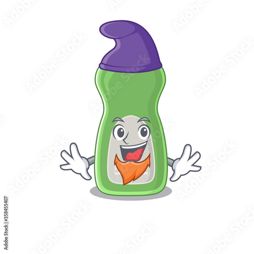 A gorgeous cartoon design of dishwashing liquid as an Elf fairytale character