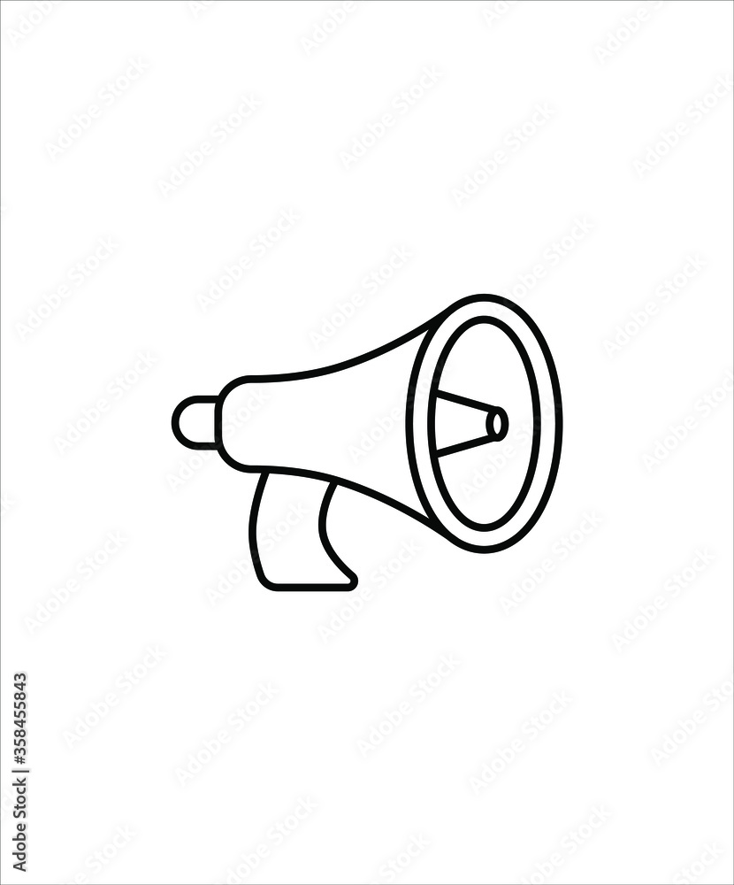 megaphone icon,vector best line icon. megaphone icon,vector best line icon.