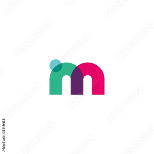 m letter logo vector icon illustration