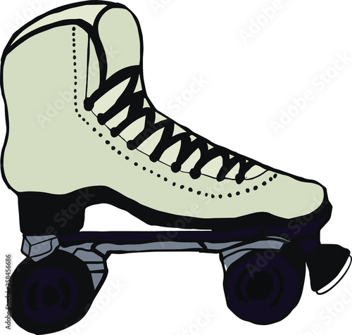 Fashionable four wheel skates