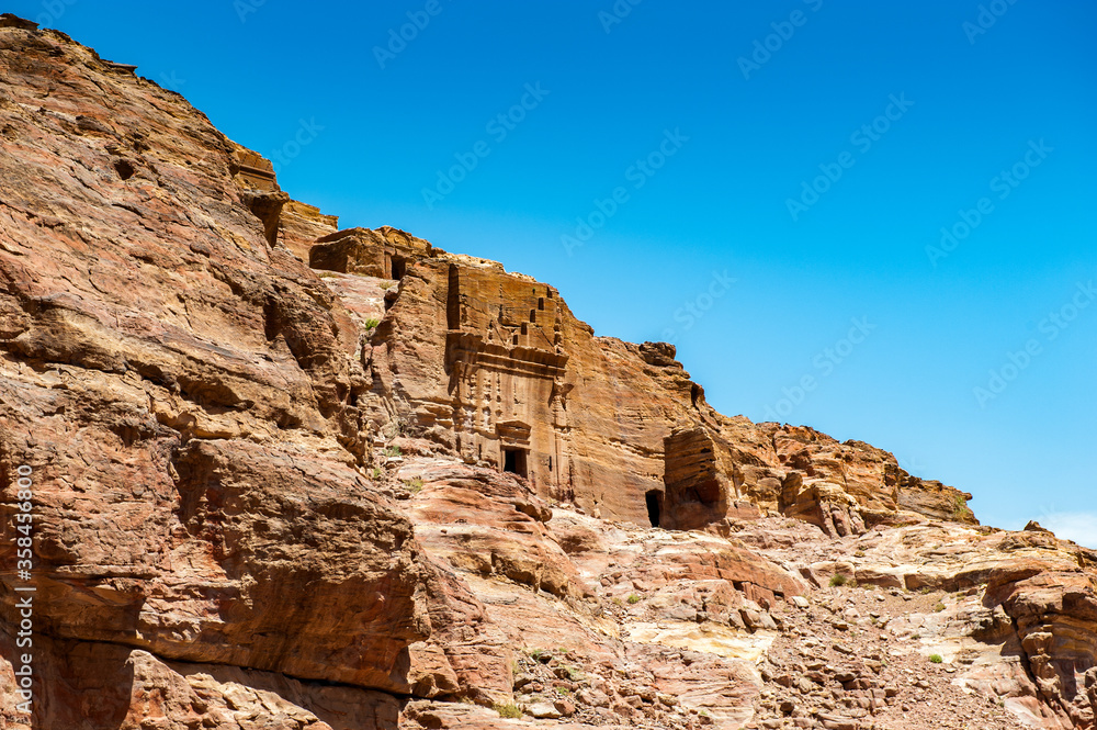 It's One of the multiple caves in Petra, Jordan